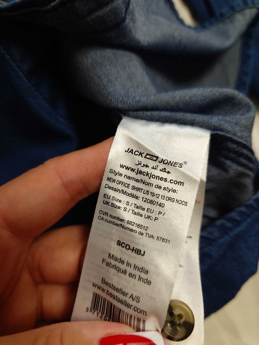 Jeansowa koszula z długim rękawem Jack & Jones S