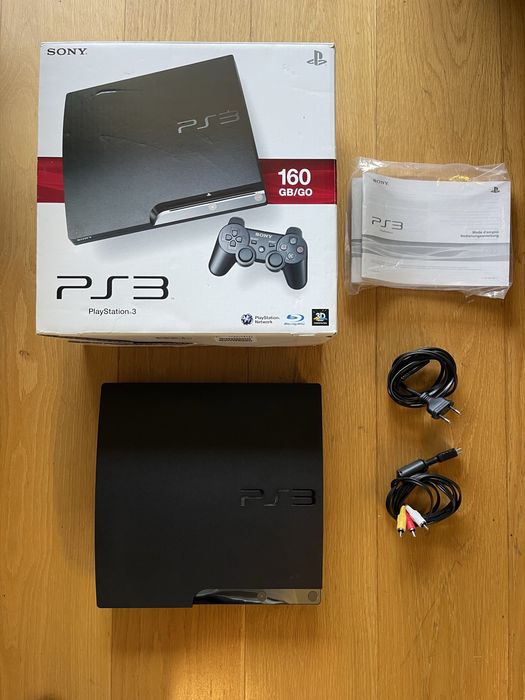 PlayStation 3 (160GB) – Caixa Original + Cabos Originais