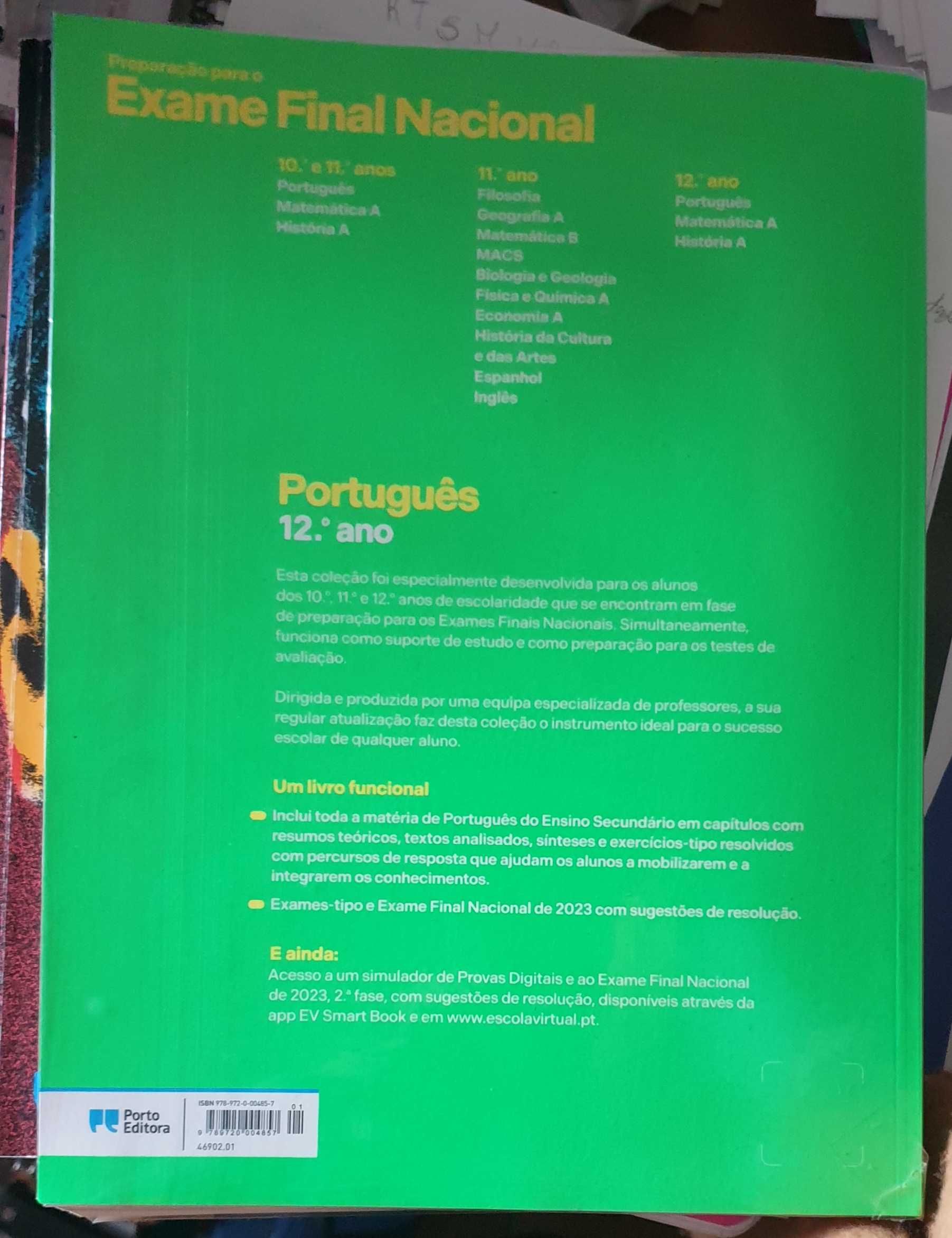 Excelente estado - Livro de preparação para o exame de Português