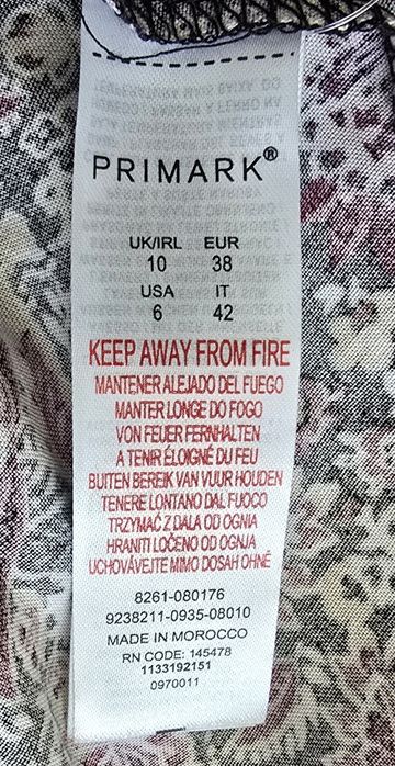 Primark bluzka koszula wielokolorowa kwiatowa rozmiar L 40  z baskinką