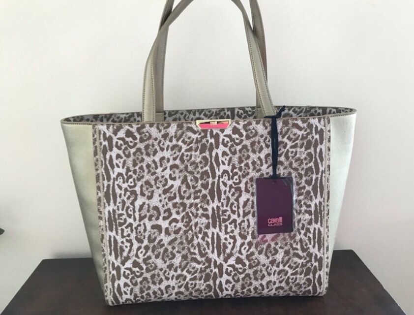 Mala elegante Roberto Cavalli. Nova com etiquetas