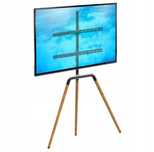 Drewniany Stojak Podłogowy Tripod na pod do Telewizora 32"-65" 40 kg