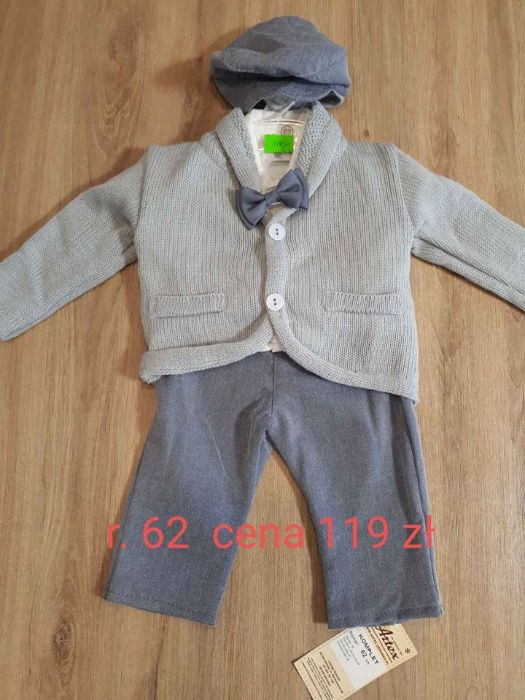 Komplet na chrzciny garnitur 62,68