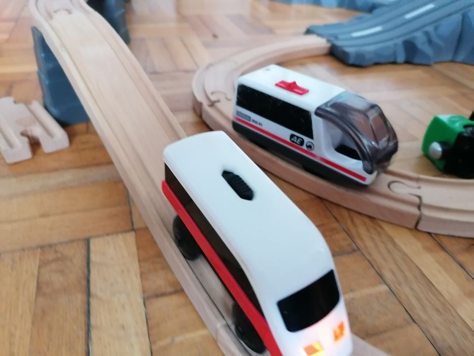 Tor drewniany składany wiele kompletów w jednym