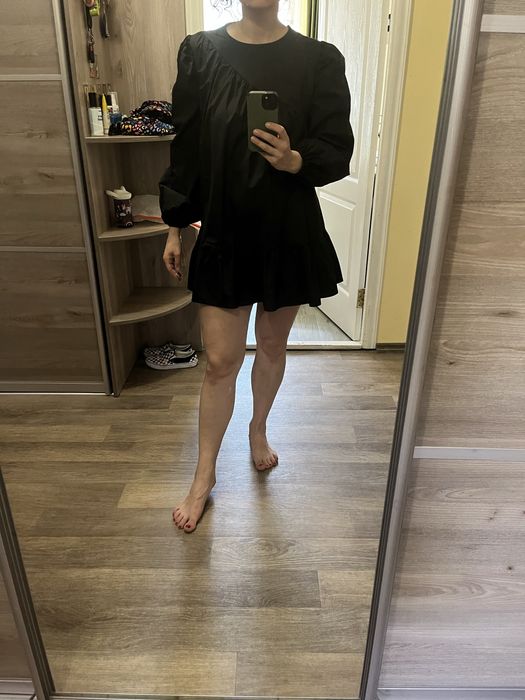 Сукня чорна котон