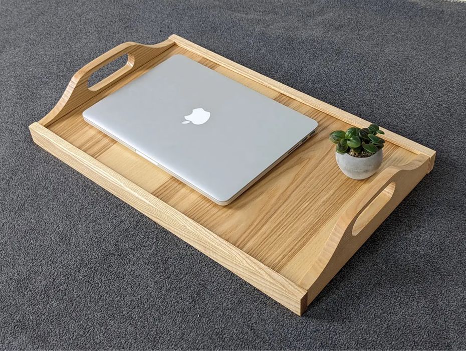 Столик для сніданку в ліжко роскладний з натурального дерева