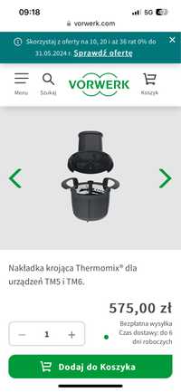 Nakładka krojąca, tarka thermomix