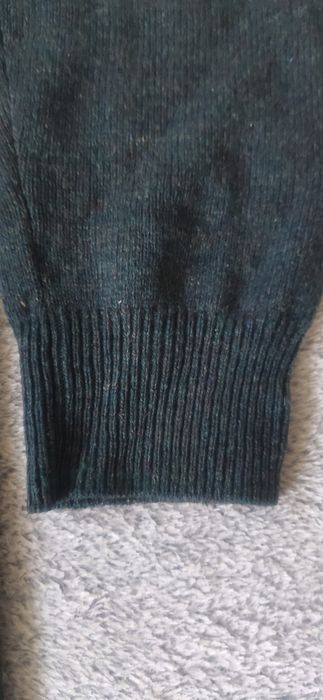Klasyczny męski wełniany sweter M&S, rozm. L, 100% wełna jagnięca