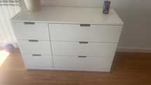 Comoda IKEA nordli com 6 gavetas