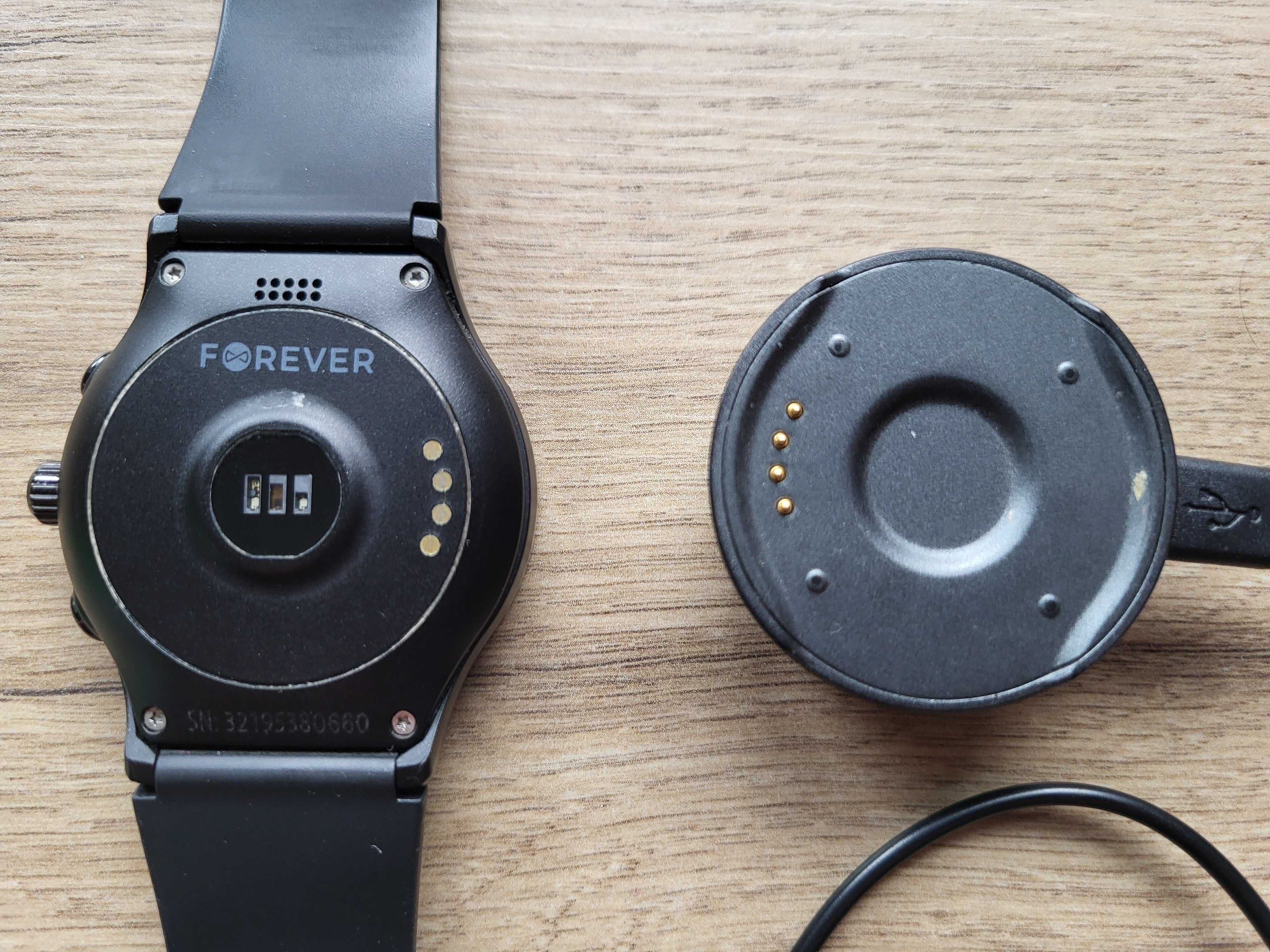 Smart Watch FOREVER SW-500 GPS - czarny - z ładowarką