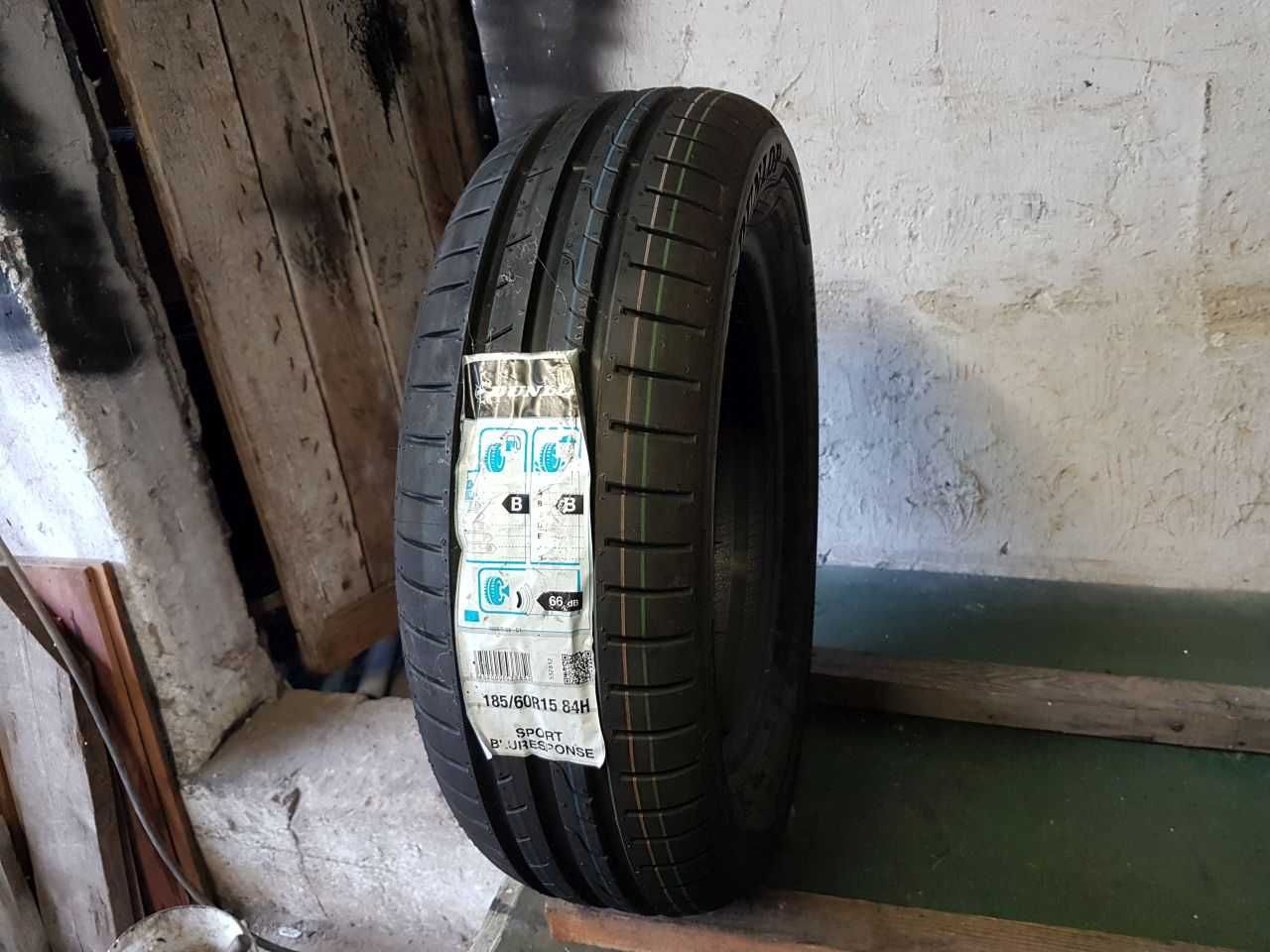 Nowa Opona letnia pojedynka 185/60R15 8,2mm Dunlop Sport bluResponse