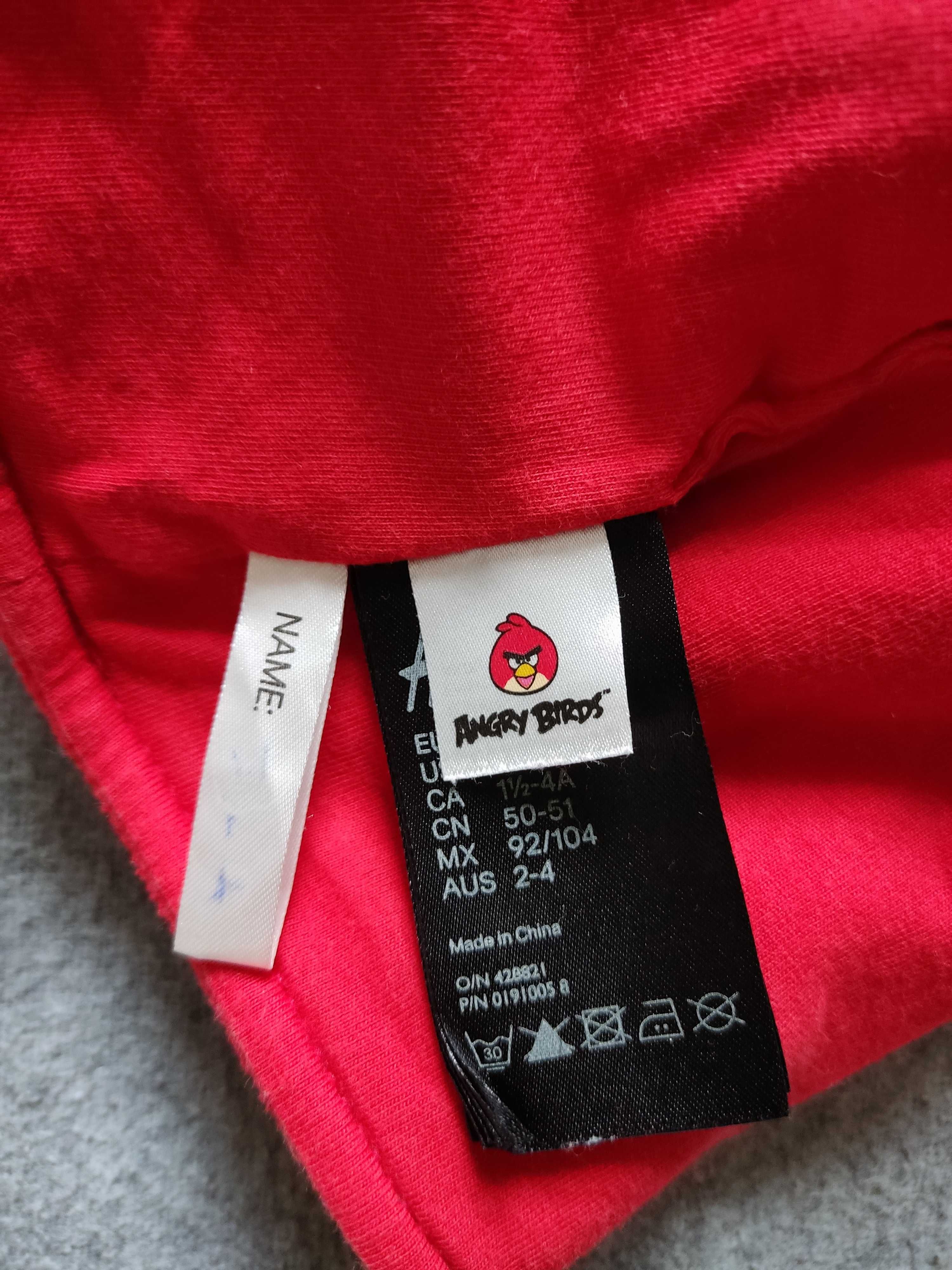 Polarowa czapka czerwona Angry Birds H&M 92/104