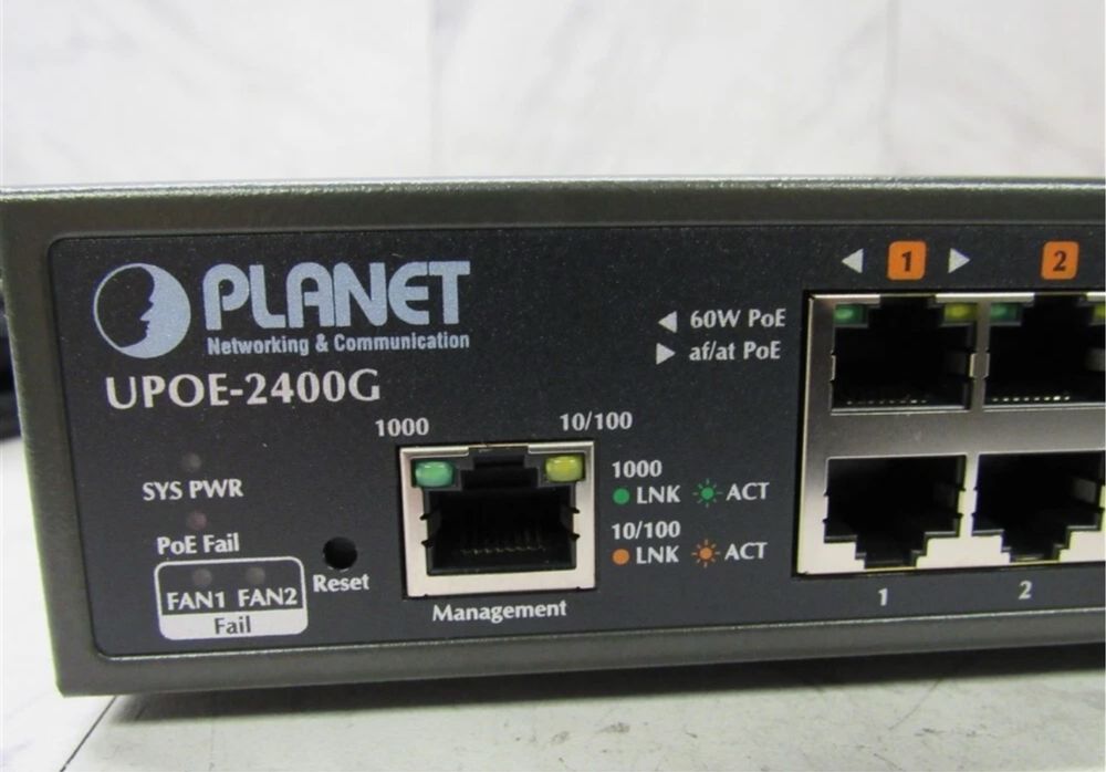 POE ++ хаб свич інжектор хаб PLANET UPOE-2400G 24-Port
