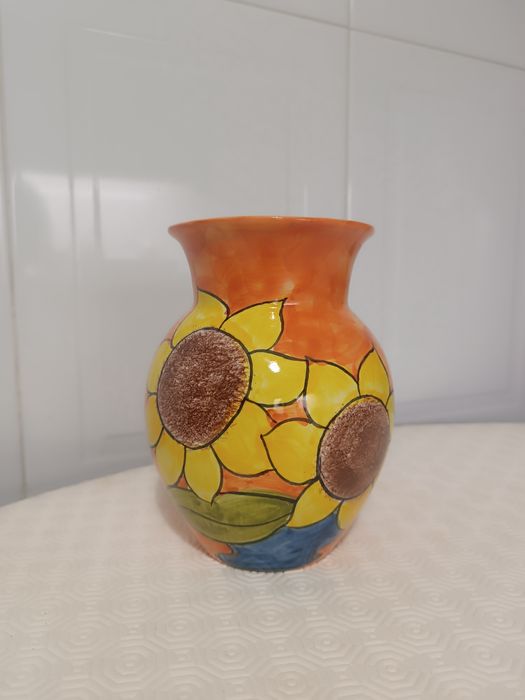 Jarra efeito girassol. Nova. 18 cm