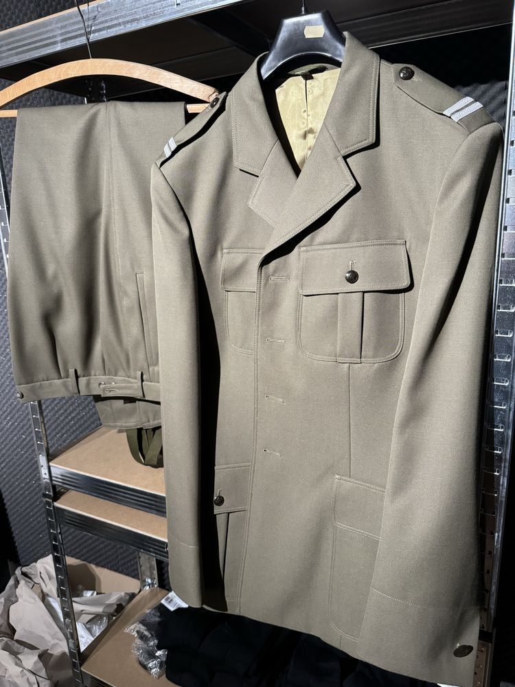 Zestaw płaszcz sukienny mundur służbowy wojsk lądowych WP