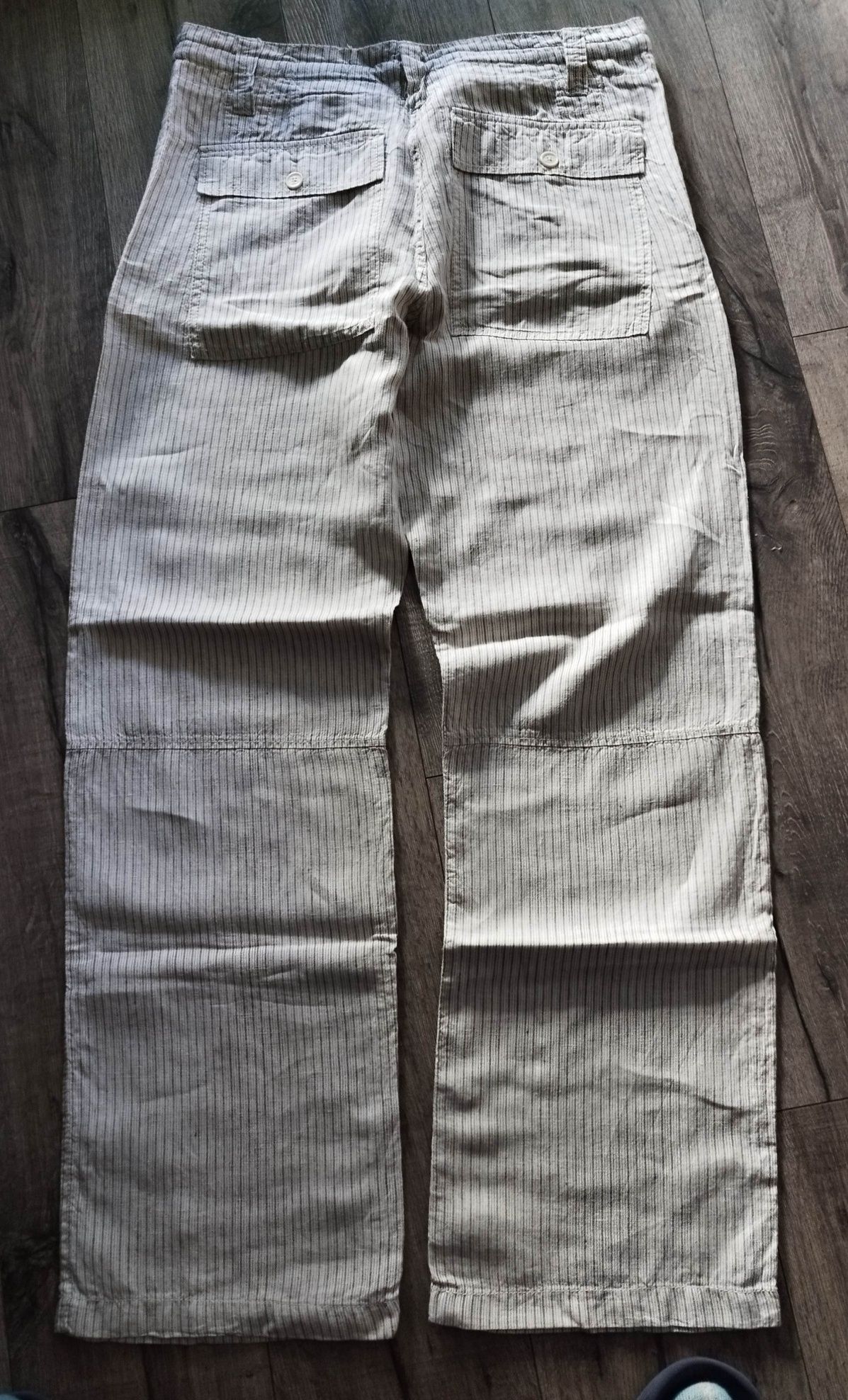 Letnie męskie spodnie.L O. O. G. by H&M. Modne, szerokie.