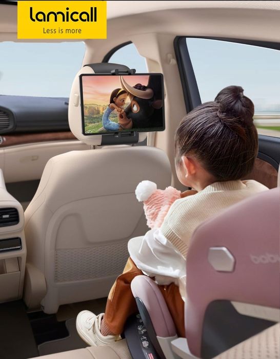 LAMICALL Uchwyt Samochodowy Na Tablet Do Zagłówka 360 Dla iPad Samsung