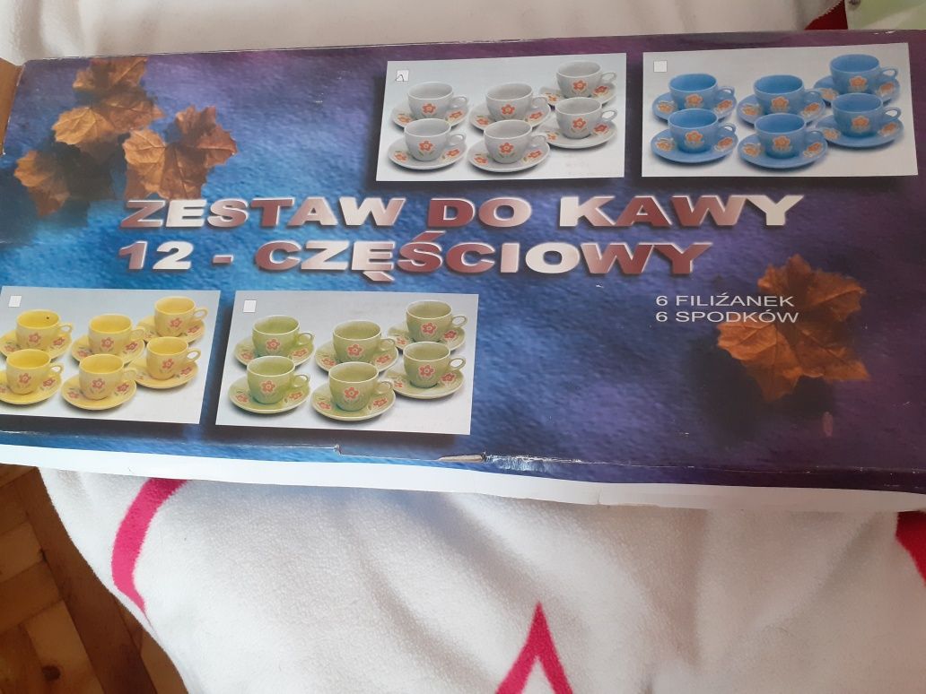 Komplet kawowy, 6 filiżanek,  6 spodków