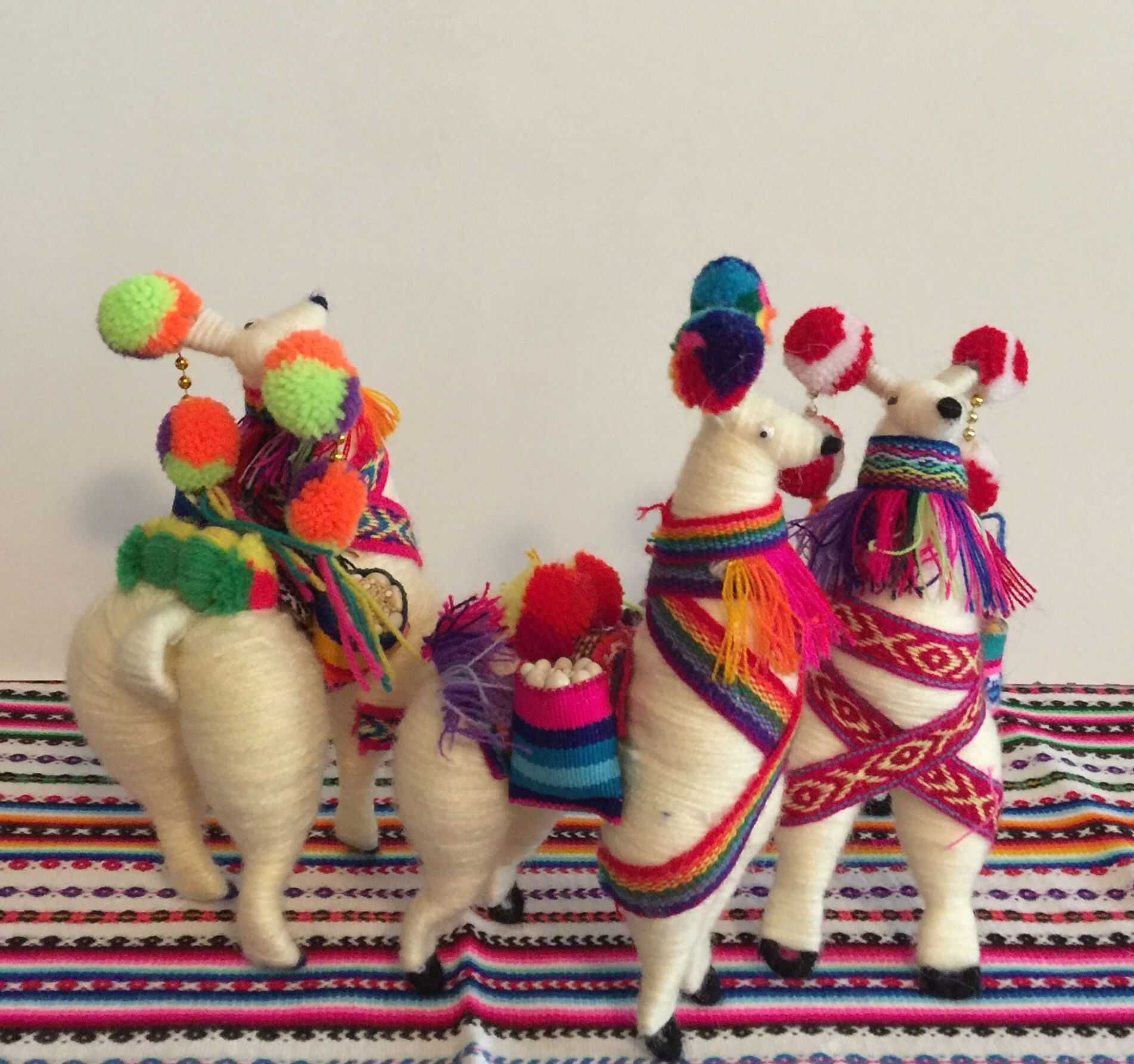 kolorowa lama z Peru 20cm - natychmiastowa wysyłka