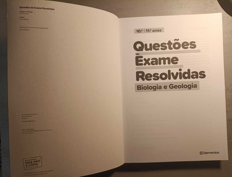 Manual de questões para exame de Biologia e Geologia. Questões do IAVE