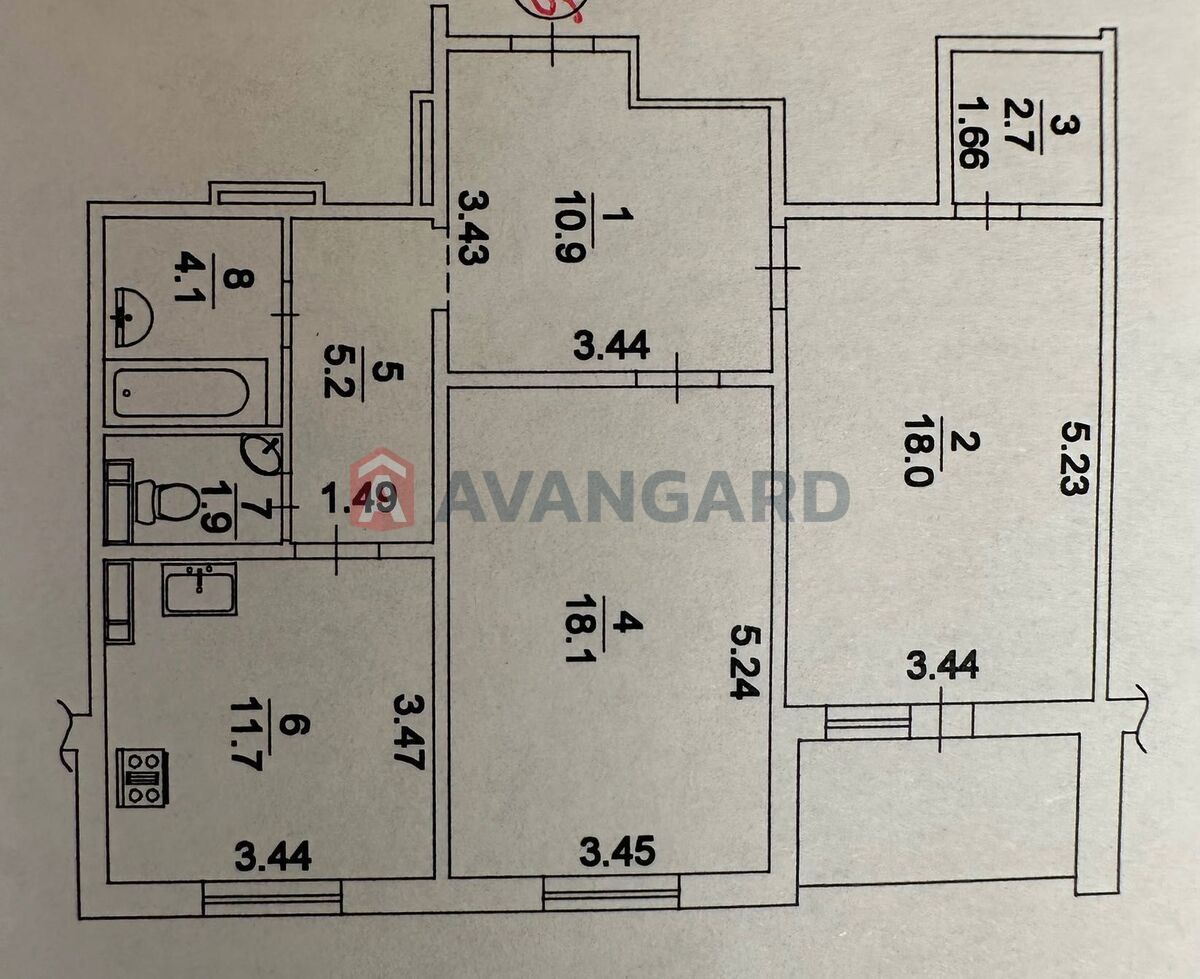 2 кімнатна з ремонтом, 75м2, метро Іподром