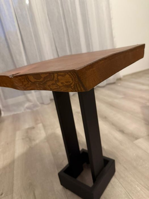 Stolik do salonu i ogrodu. Mocne Nogi SOSNA Industrialny / Loftowy