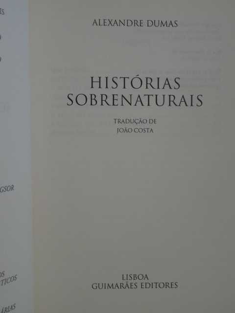 Histórias Sobrenaturais de Alexandre Dumas