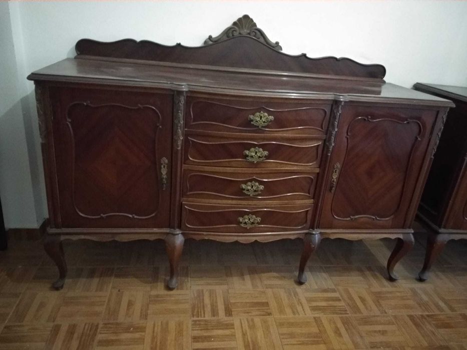 Moveis vintage sala madeira maciça