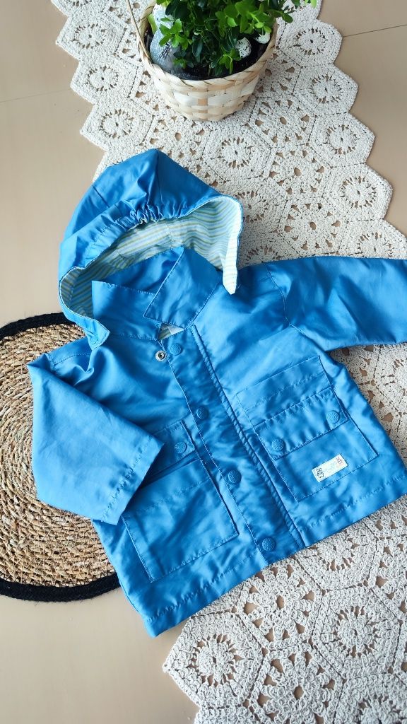 Wiosenna kurtka dla niemowlaka lekka błękitna kurtka 62-68 usa