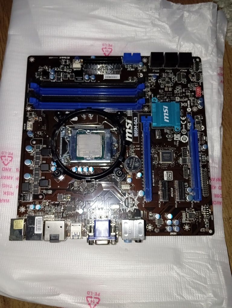 PŁYTA MSI B85M-G43 + Intel Core i5-4690K +8GB DDR3