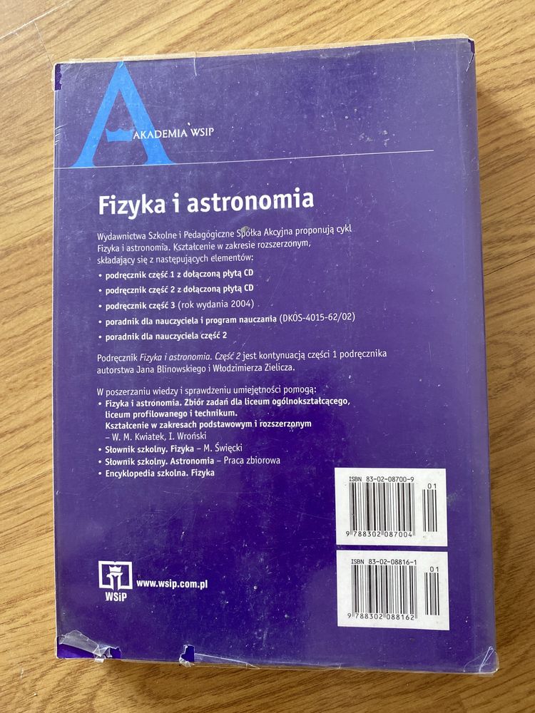 Fizyka i astronomia część 2 podręcznik blinowski gaj szymacha Zielicz