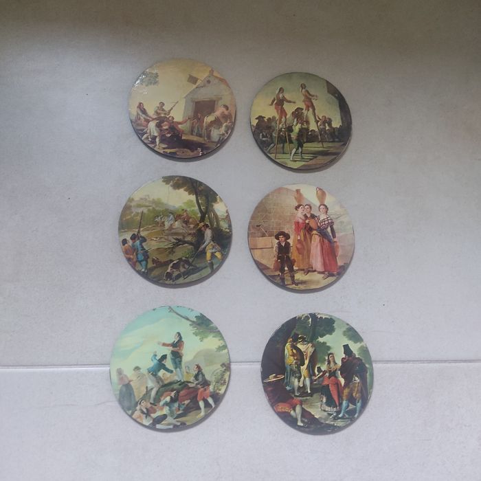 Base para copos e cortiça decorativa