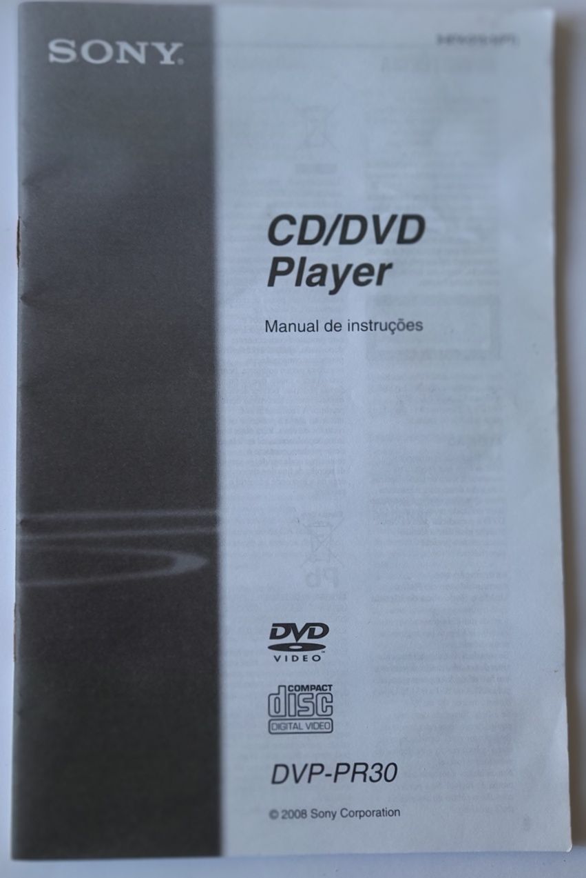 sony dvp-pr30 leitor dvd e cd