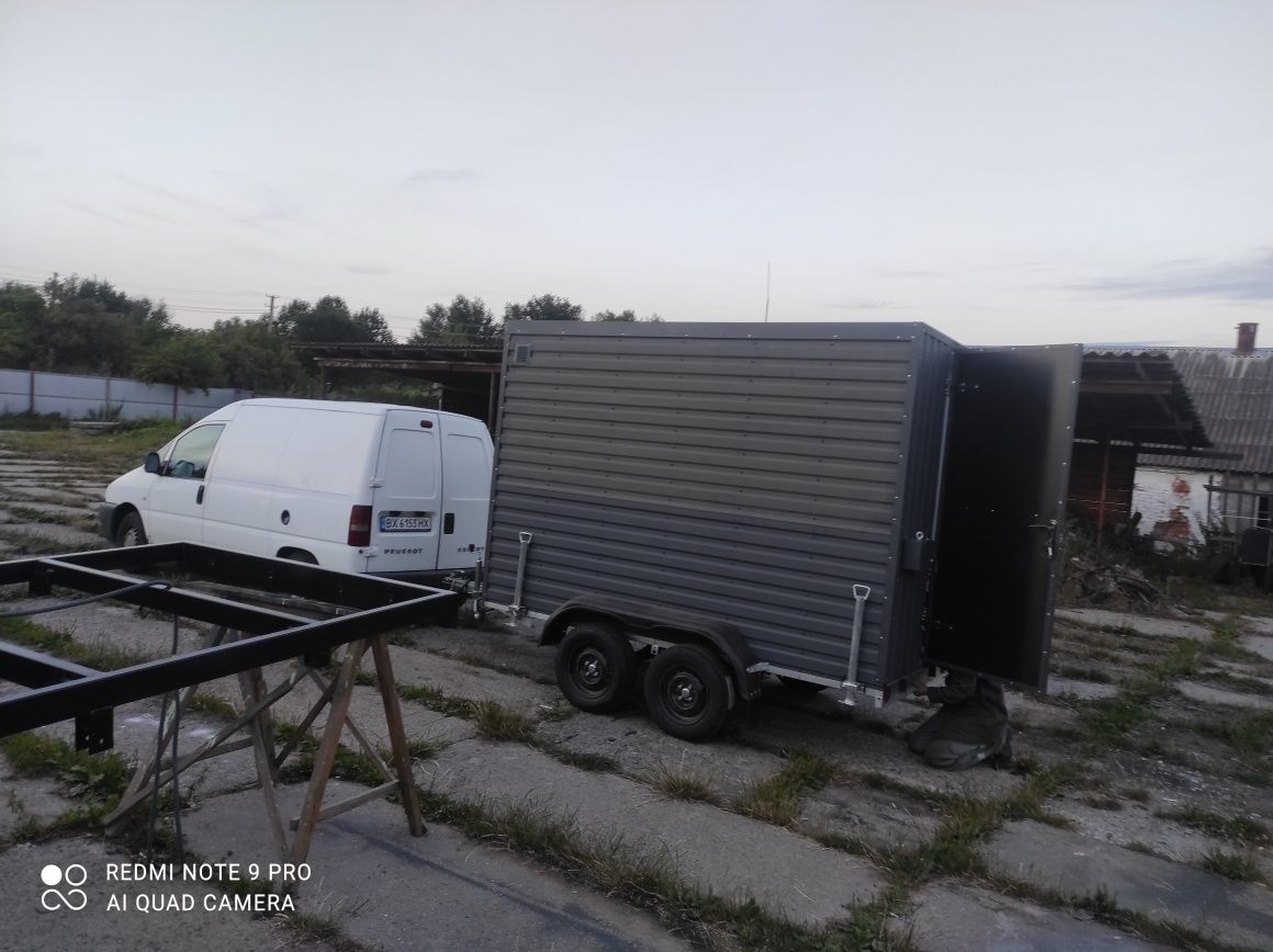 2х осн причеп прально-лазневий ( баня, душова автономна мобільна.)