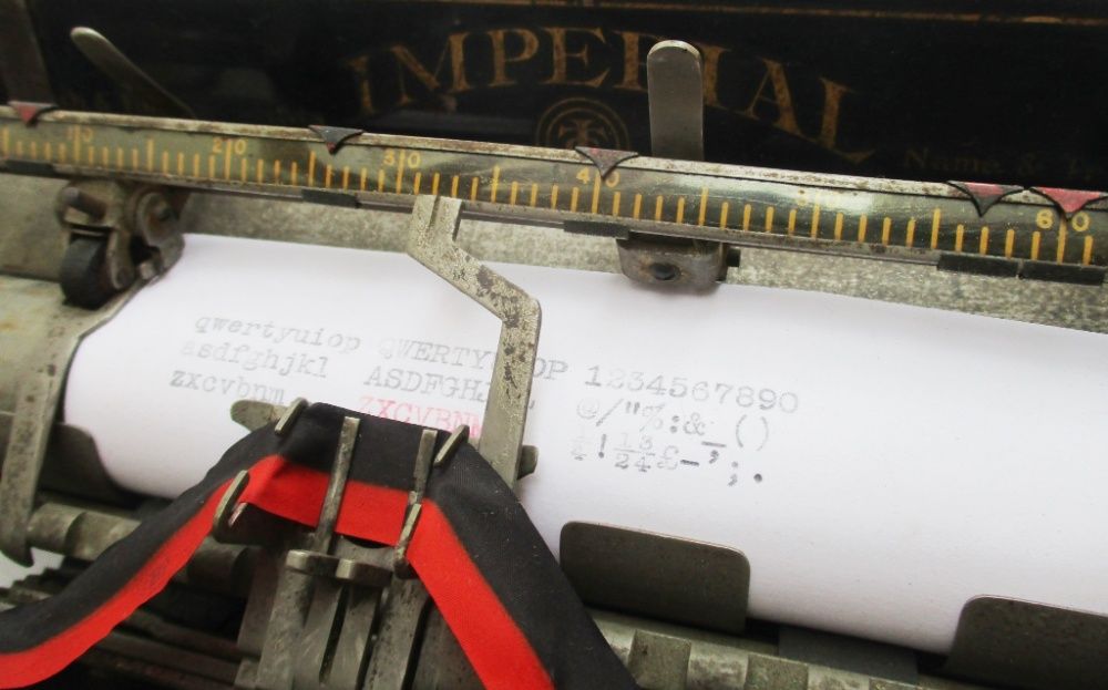 1915 Imperial - Maquina de escrever antiga