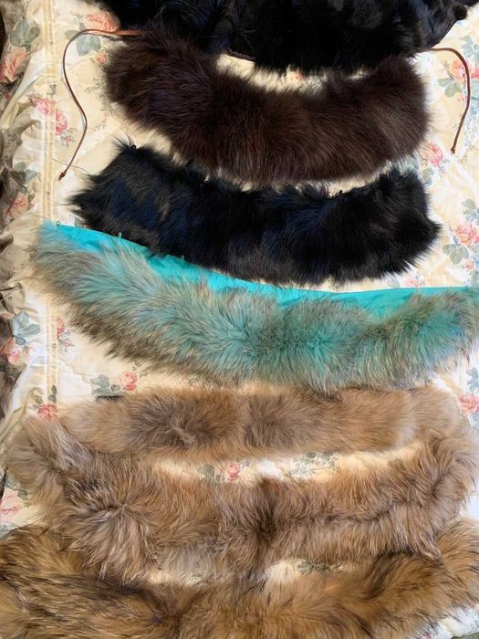 Опушка  натуральный мех .