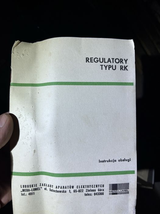 analogowy regulator temperatury typu RK MERA-LUMEL 1980r