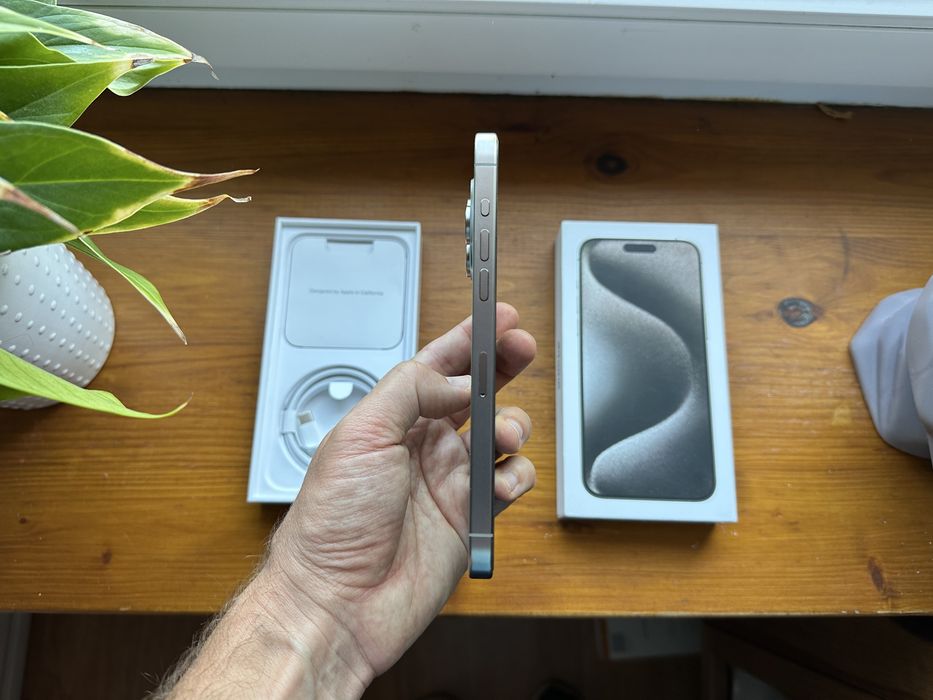  Apple iPhone 15 Pro Max 256GB Natural Titanium Jak Nowy! Bateria 91%