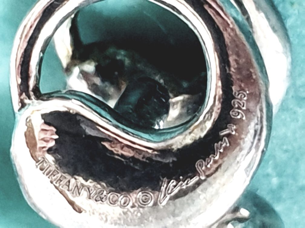 Maravilhosos botões de punho Tiffany & Co -Elsa Peretti eternal circle