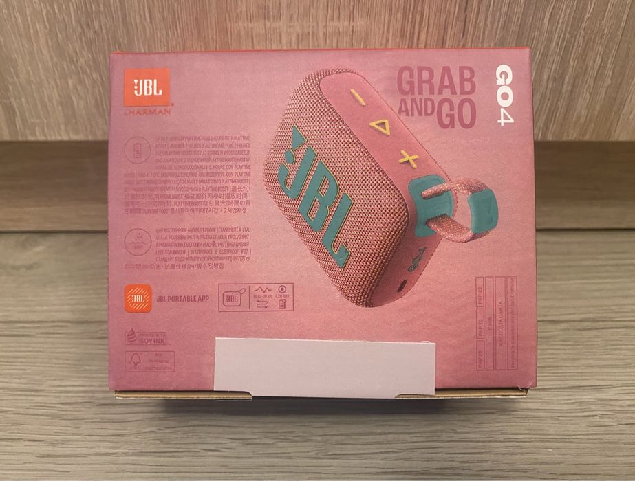 Nowy Oryginalny Głośnik Przenośny Bluetooth JBL Go 4 Pudrowy Różowy
