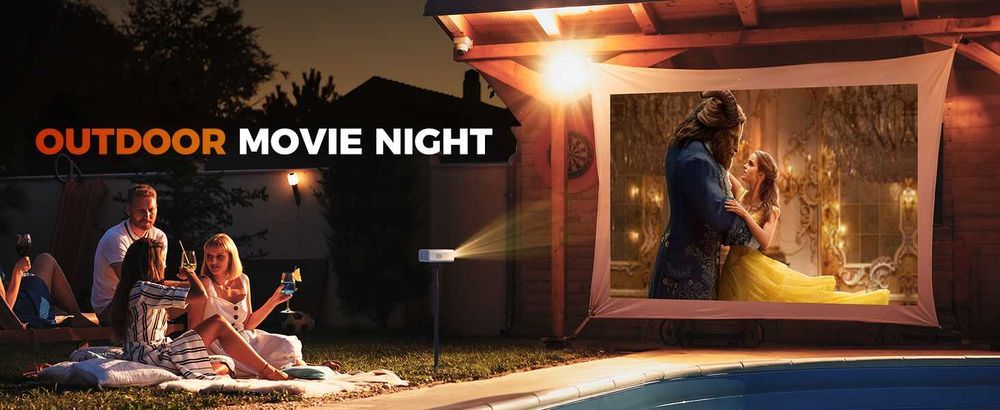 Aurzen EAZZE D1 4K Inteligentny Projektor Netflix 5G WiFi Bluetooth