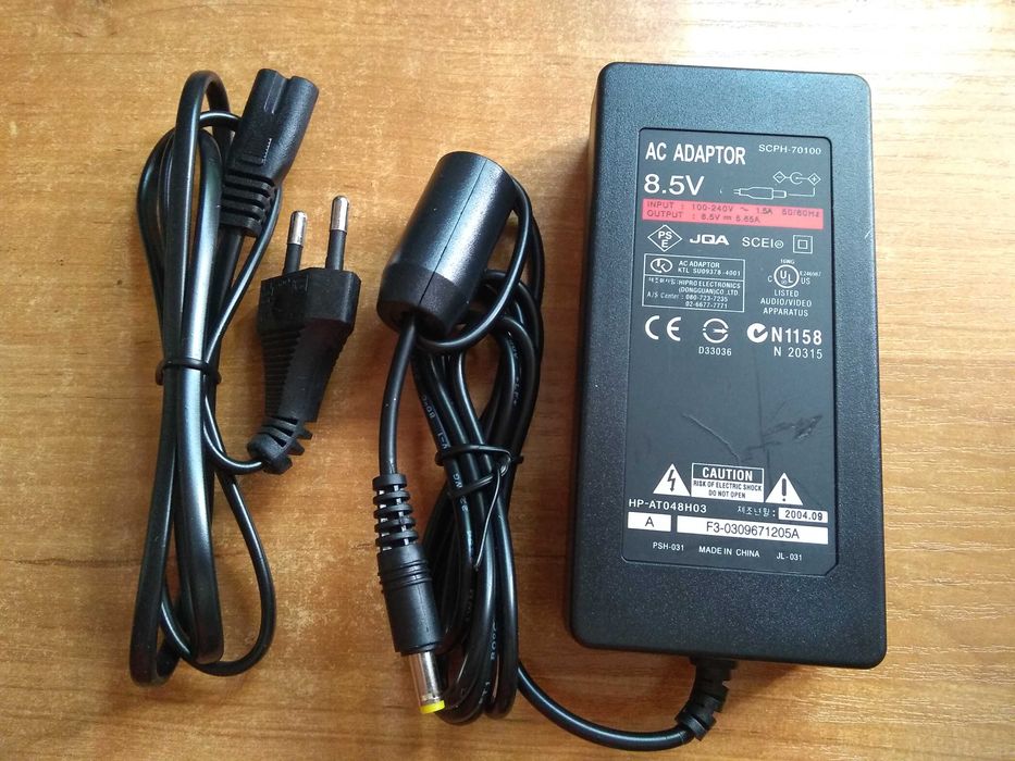 Zasilacz sieciowy do konsol PS2 Slim seria 7000 Sony PlayStation2 Nowy