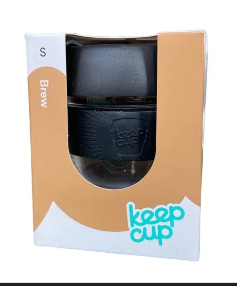 Kubek szklany do kawy herbaty na wynos ekologiczny KeepCup S Brew Blac