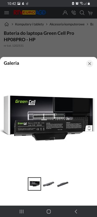 Bateria do laptopa Green Cell Pro HP08PRO - HP