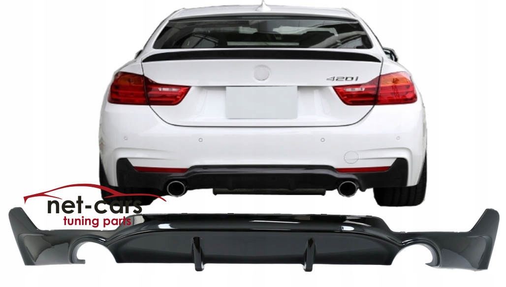 Dyfuzor BMW F32 F33 F36 MPakiet 13- MPerformance czarny połysk 0-0