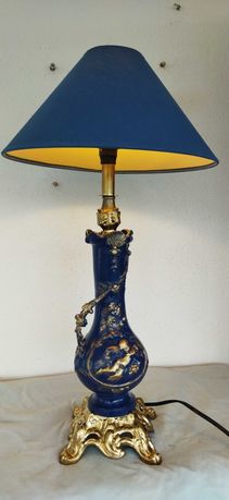 Лампа антикварная.Ангелы.Синяя.55×30×18 см.Франция то