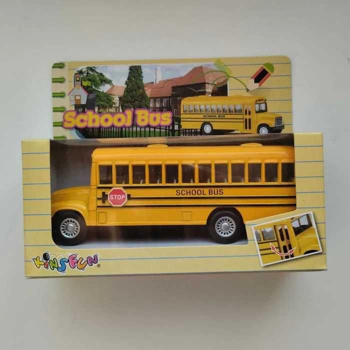 Машинка School Bus жoвта інерційна ігрaшка, двері вiдчиняються