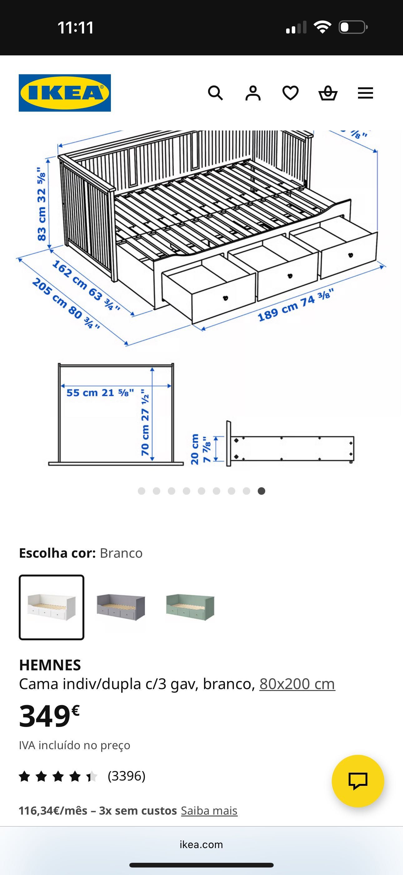 Cama solteiro/casal