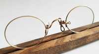 Stare okulary Fits-U Eyerglasses pozłacane 1912