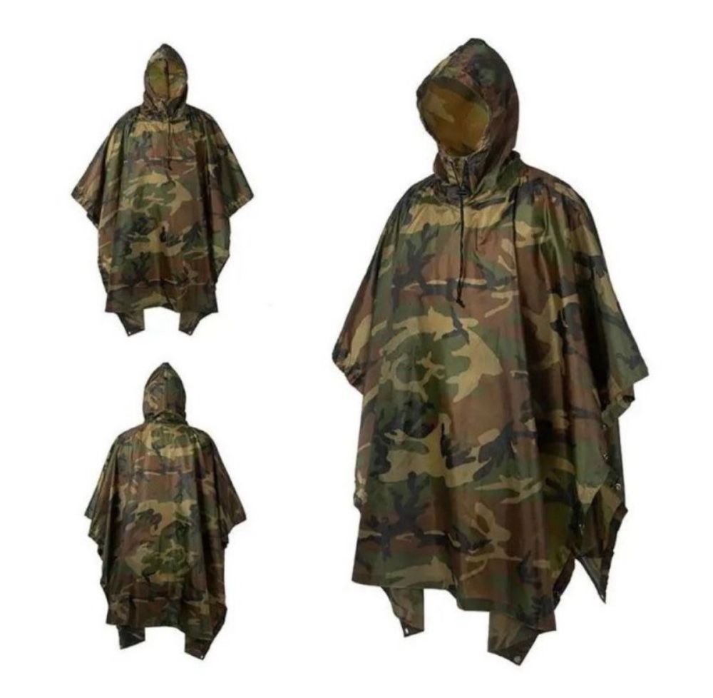 Дождевик плащ пончо 1,4 х 2м комуфляж Raincoat